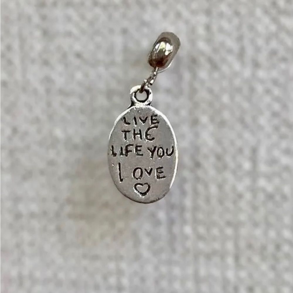 Love the Life You Live, Live the Life You Love Silver Charm - Picture 2 of 3